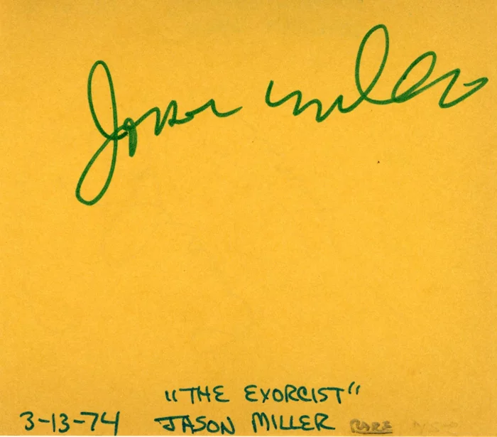Jason Miller autograph