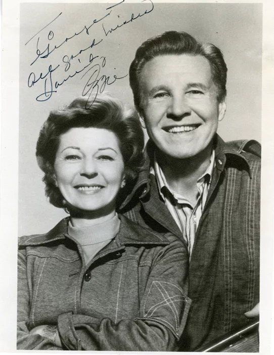 Ozzie & Harriet Nelson autograph