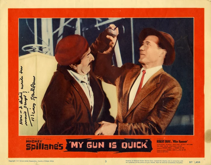 Mickey Spillane autograph