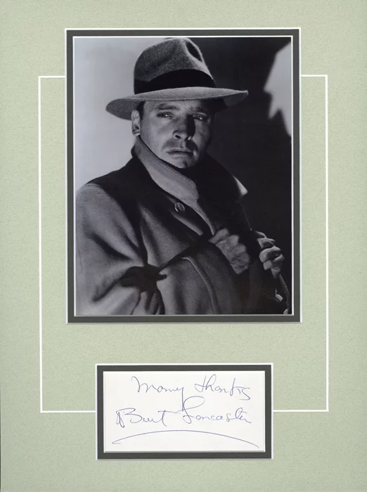 Burt Lancaster autograph
