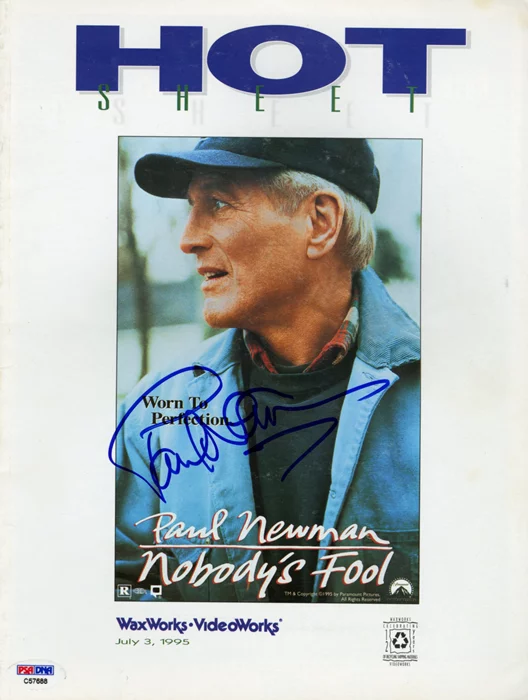 Paul Newman autograph