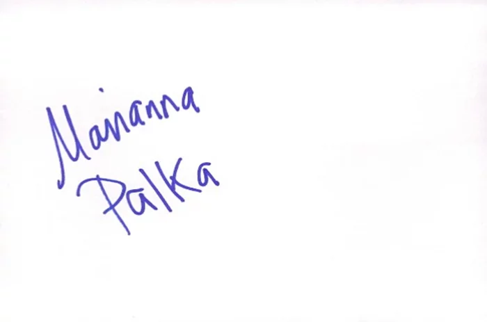 Marianna Palka autograph