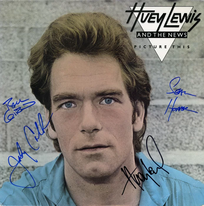 Huey Lewis and The News autograph