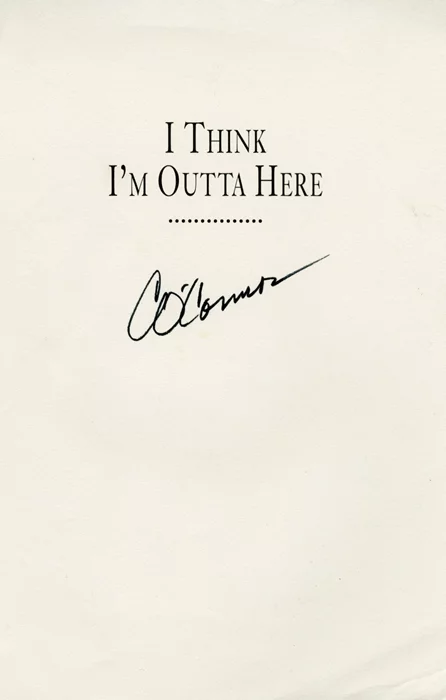 Carroll O'Connor autograph