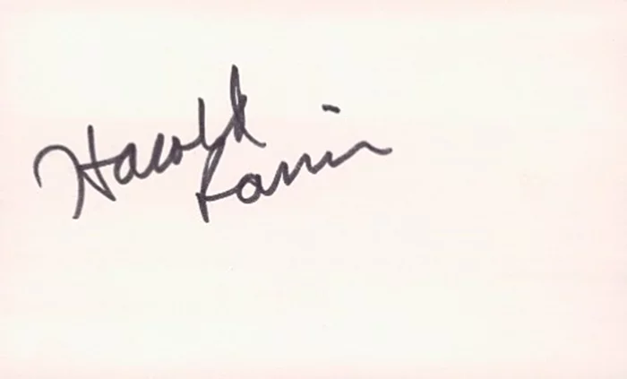 Harold Ramis autograph