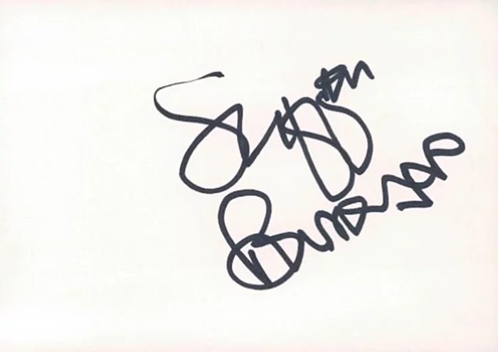 Saffron Burrows autograph