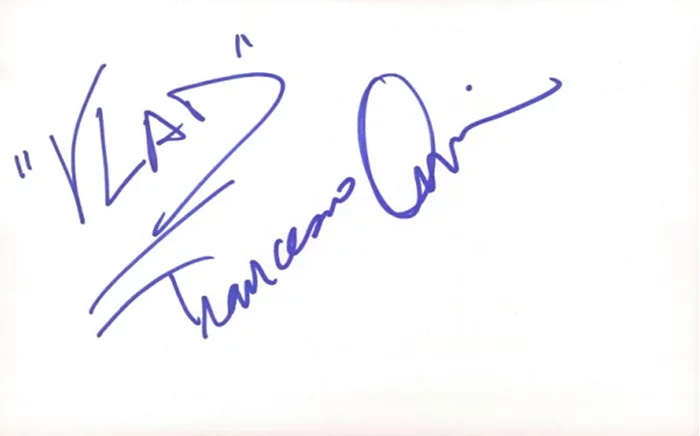Francesco Quinn autograph