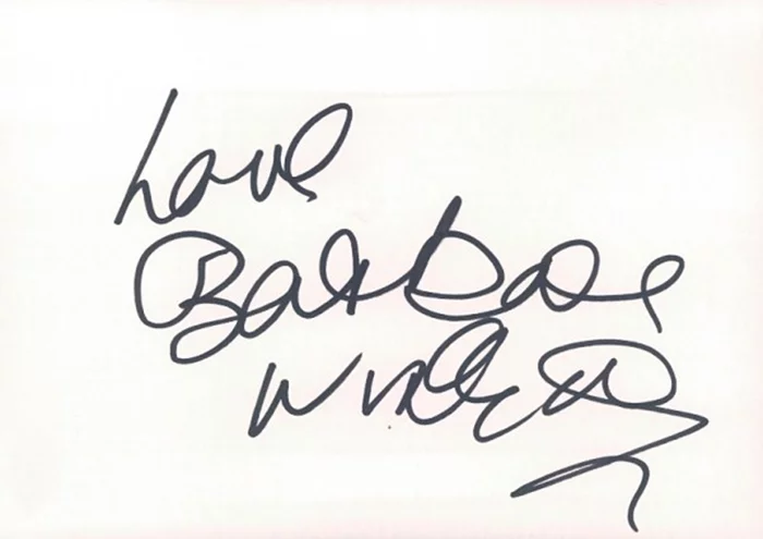 Barbara Windsor autograph