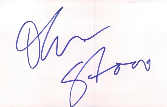 Oliver Stone autograph