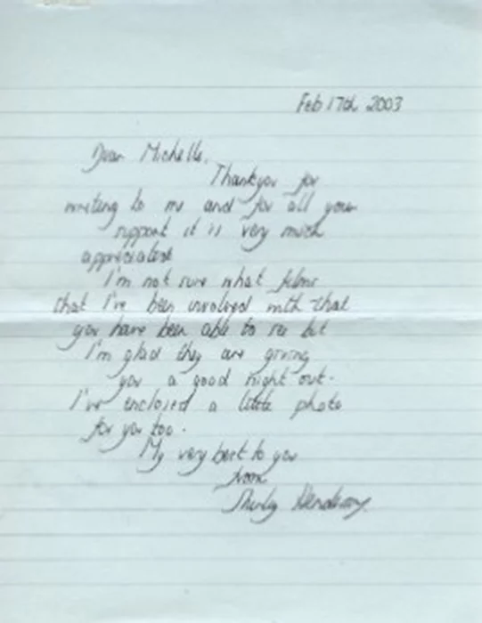 Shirley Henderson autograph