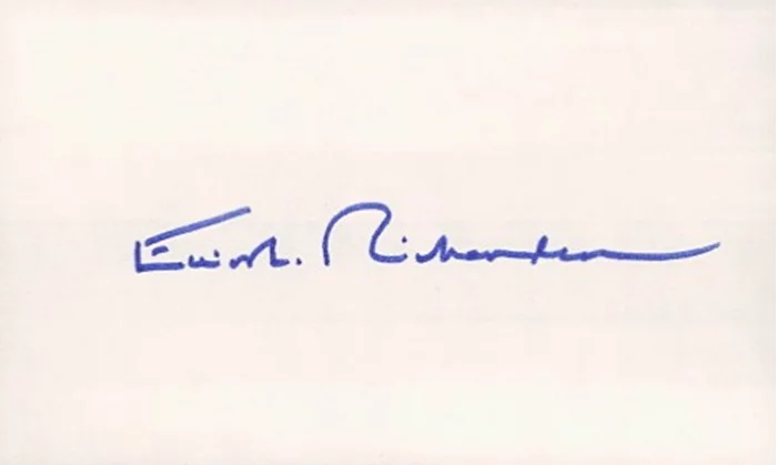 Elliot Richardson autograph
