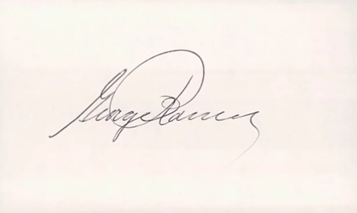 George Romney autograph