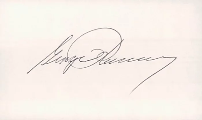 George Romney autograph
