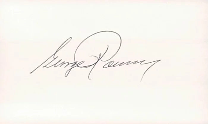 George Romney autograph