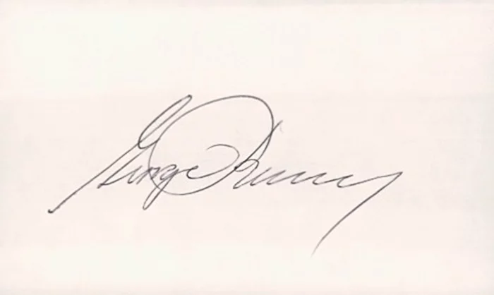 George Romney autograph