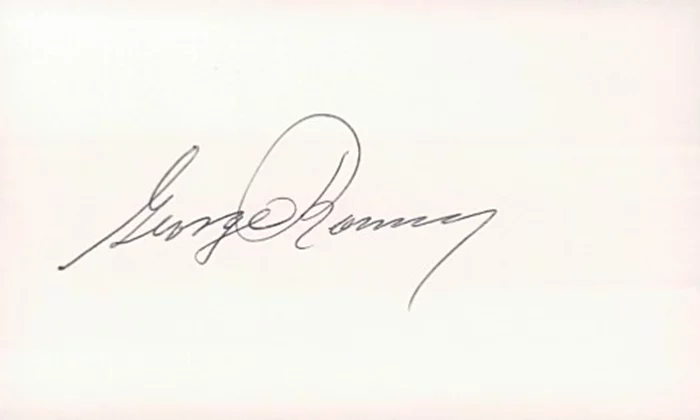 George Romney autograph