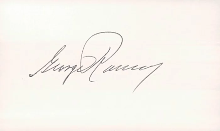 George Romney autograph
