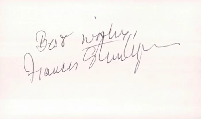 Frances Sternhagen autograph