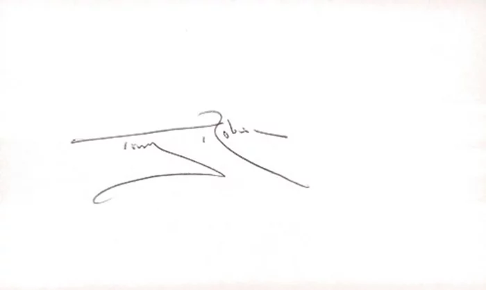 Tony Robinson autograph
