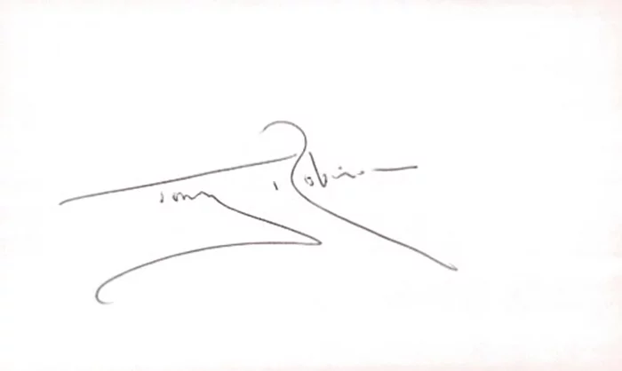 Tony Robinson autograph