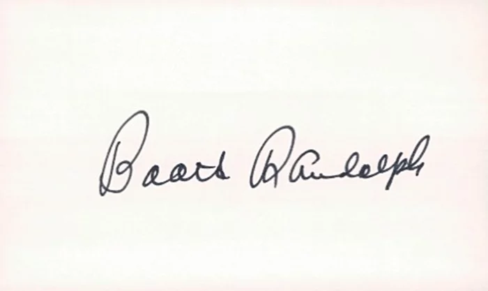 Boots Randolph autograph