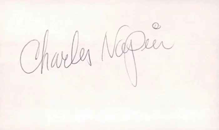 Charles Napier autograph
