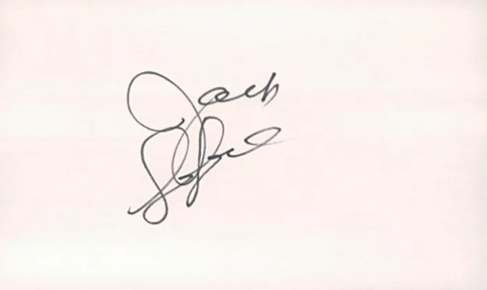 Jack LaLanne autograph