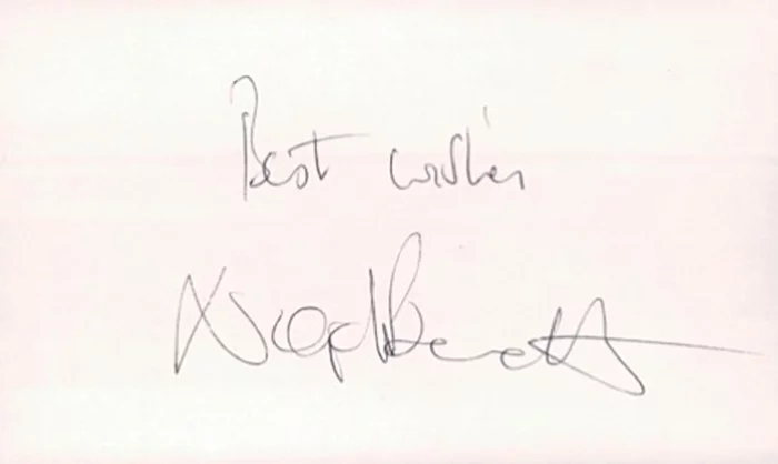 Nigel Bennett autograph