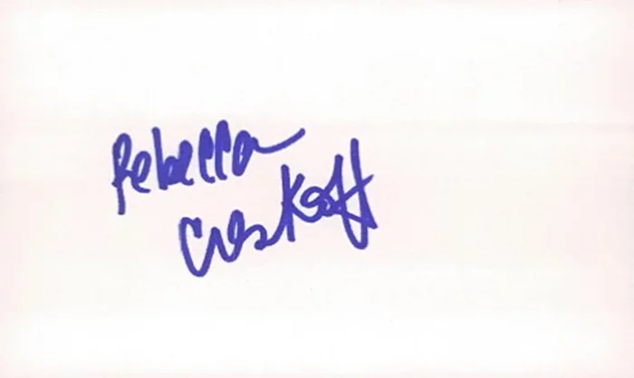 Rebecca Creskoff autograph