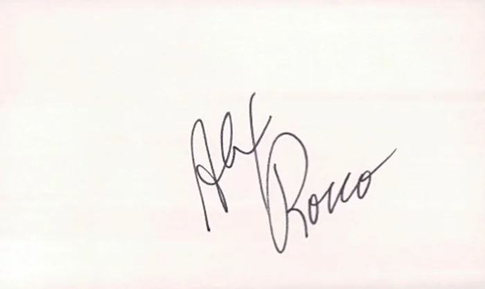 Alex Rocco autograph