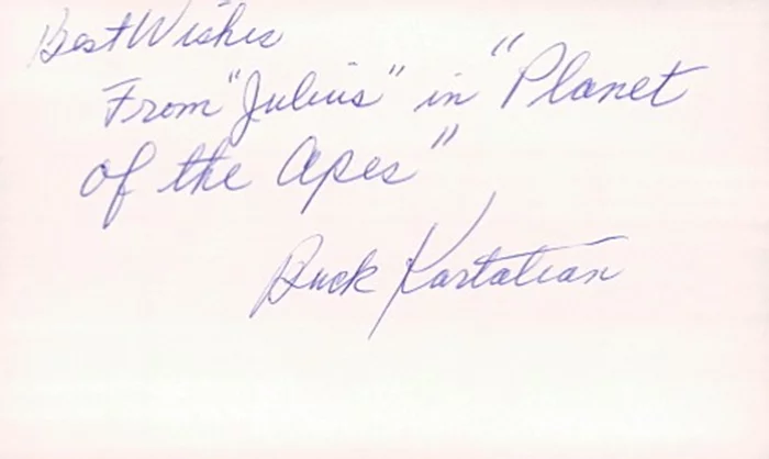 Buck Kartalian autograph