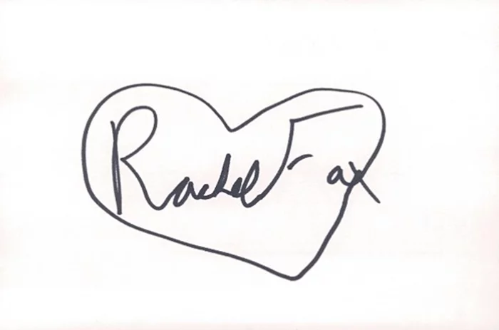 Rachel Fox autograph