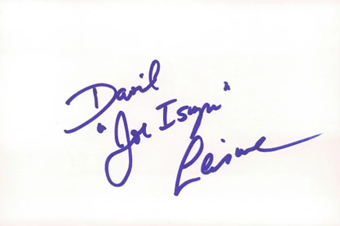 David Leisure autograph