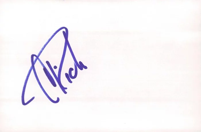 Christopher Rich autograph