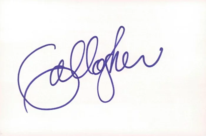 Gallagher autograph