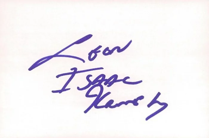 Leon Isaac Kennedy autograph
