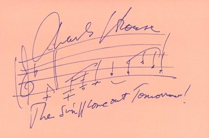 Charles Strouse autograph