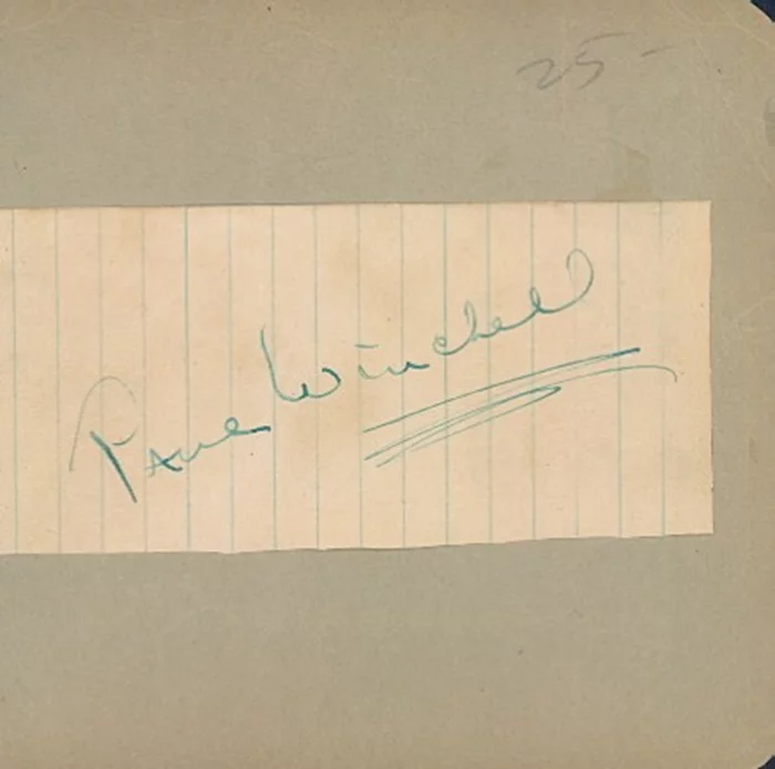 Paul Winchell autograph