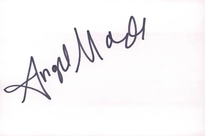 Angel McCord autograph