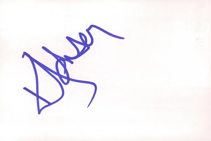 Kenneth Johnson autograph