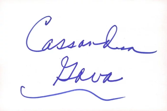 Cassandra Gava autograph