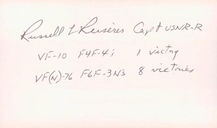 Russell L. Reiserer autograph