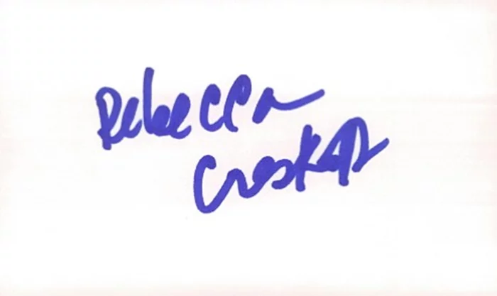 Rebecca Creskoff autograph
