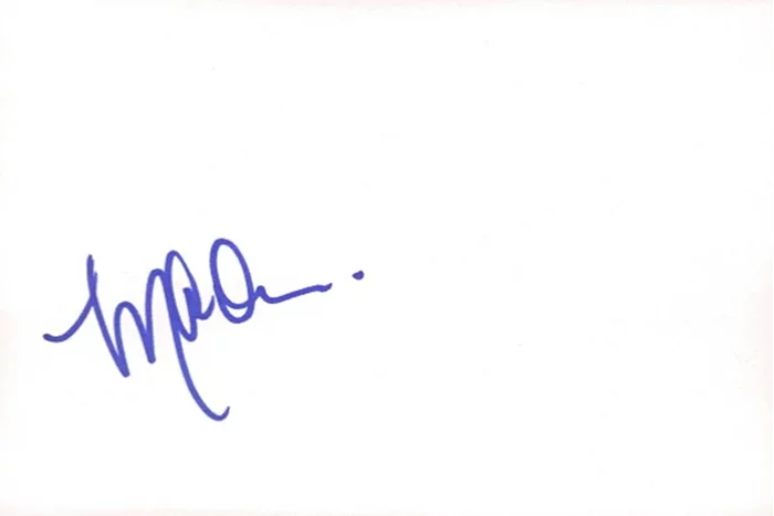 Marla Sokoloff autograph