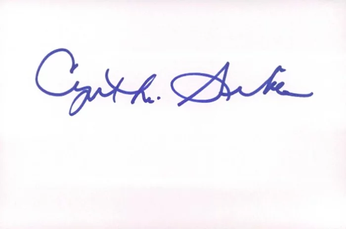 Cynthia Sikes autograph