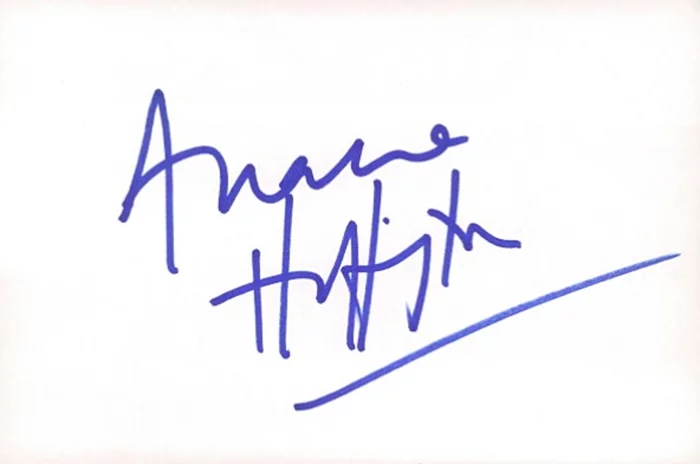 Arianna Huffington autograph