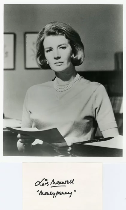 Lois Maxwell autograph