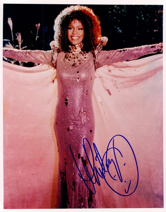 Whitney Houston autograph
