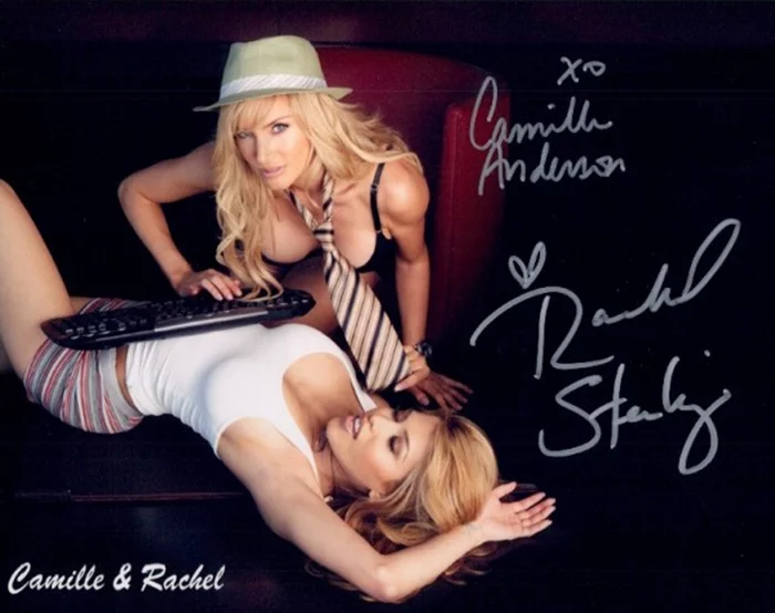 Camille Anderson and Rachel Sterling autograph