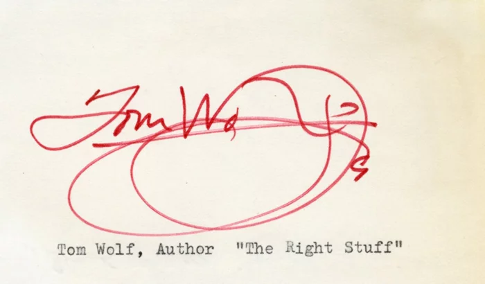Tom Wolfe autograph